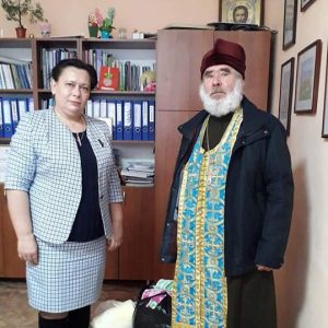 Elevii din LT Țipala au fost binecuvântați de parohul bisericii, părintele Fiodor