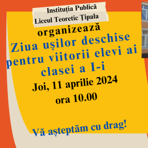 Ziua ușilor deschise pentru viitorii elevi ai clasei I-i
