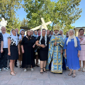 Preotul Tudor a oficiat astăzi, la slujbă de duminică, o rugăciune de binecuvântare pentru începutul unui nou an de studii