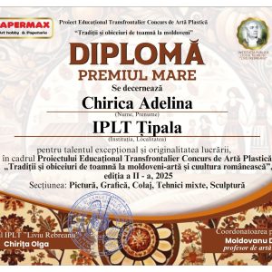 Concurs de artă plastică „Tradiții și obiceiuri de toamnă la moldoveni – artă și cultură românească”, ediția a II-a, 2025